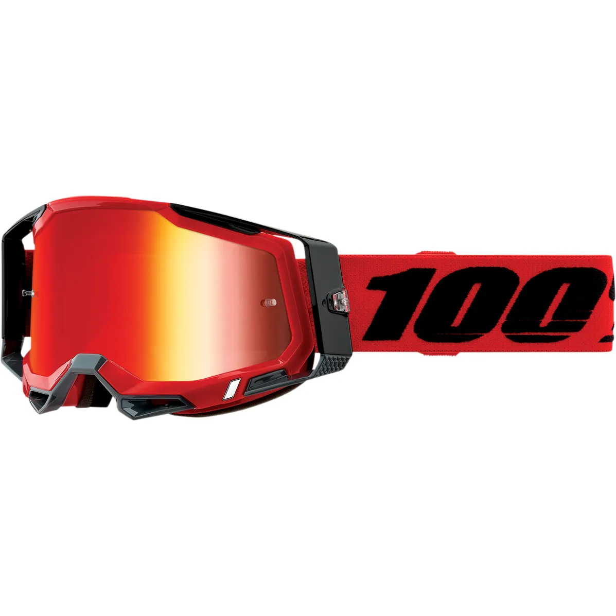 100% Racecraft 2 Goggles - Red - Red Mirror 50121-251-03