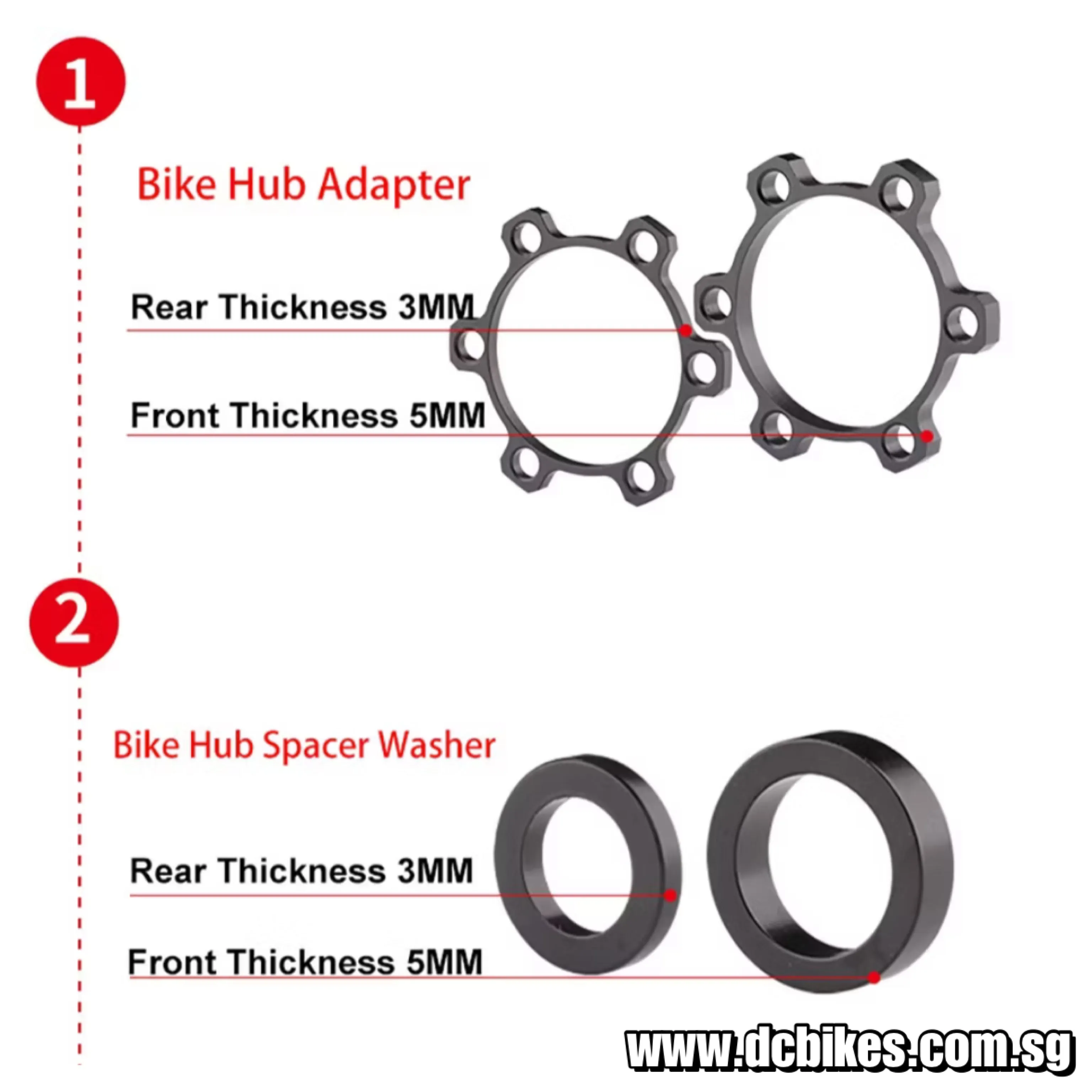 110mm Front | 148mm Rear Boost   Hubs Adapter Conversion Kit