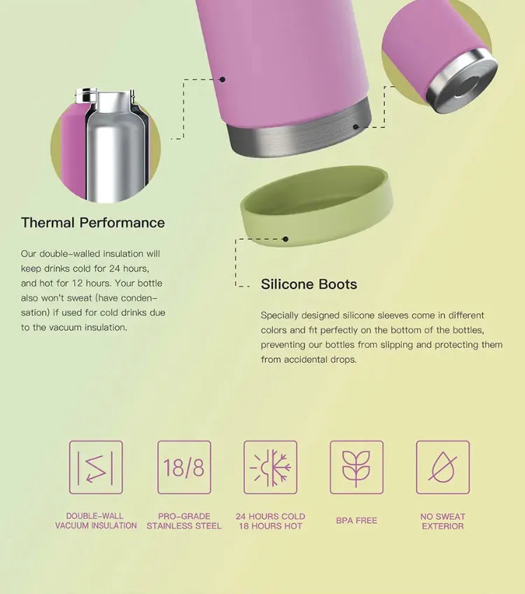 12oz Stainless Steel Insulated Water Bottle for Kids