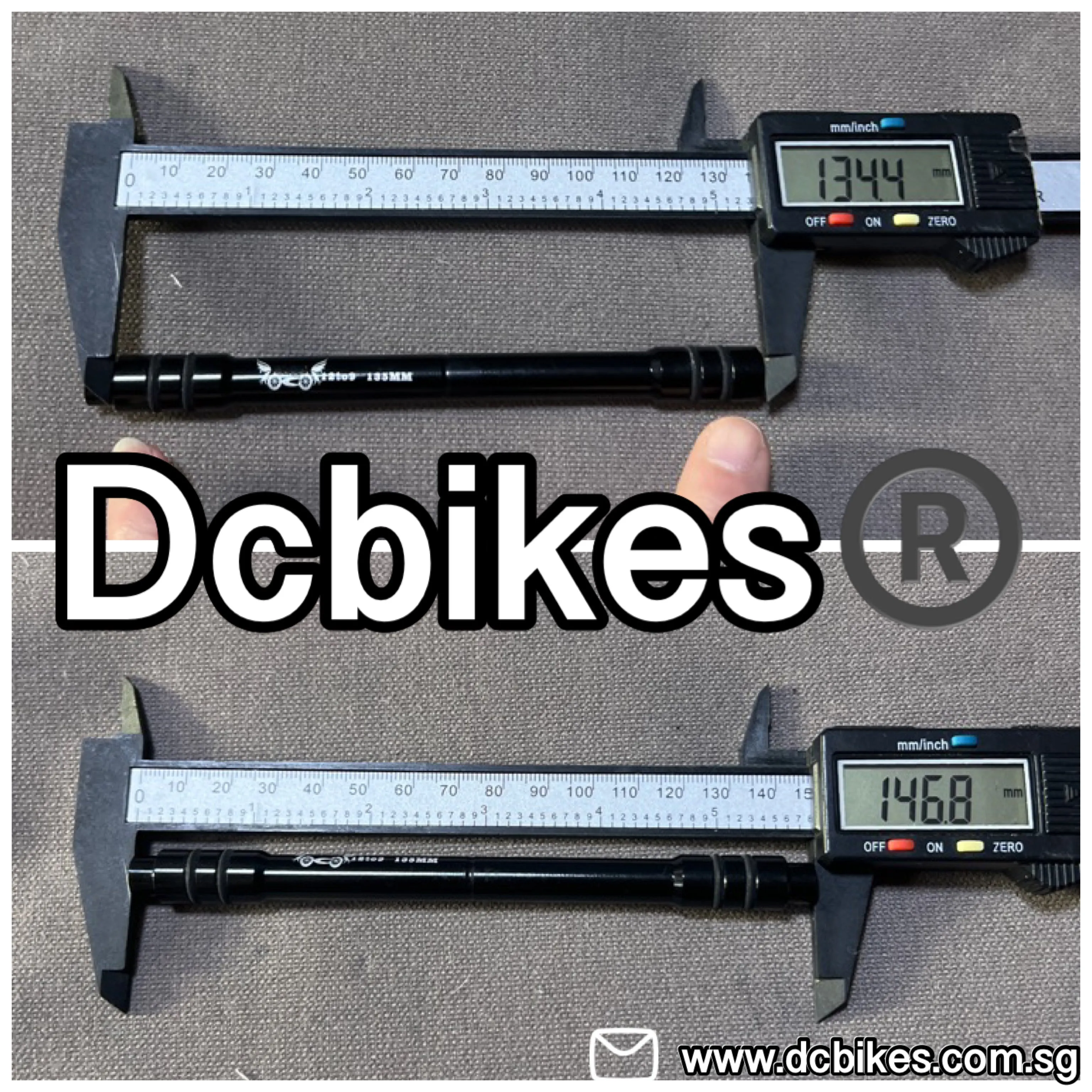 135mm X 12mm Rear Hub To 9mm QR Quick Release Adapter Conversion Kit