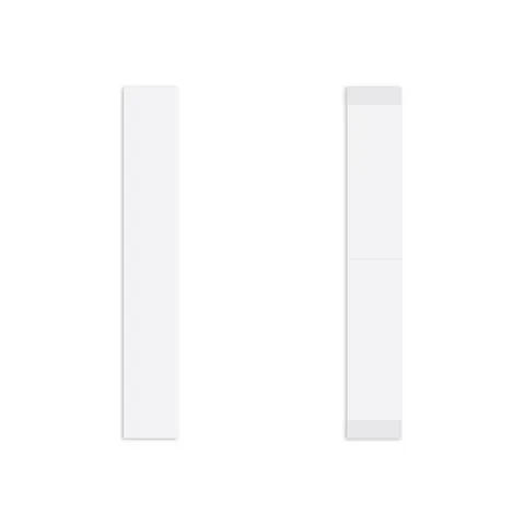 1522 Clear Tape Straight Strips — 1/2" x 3"