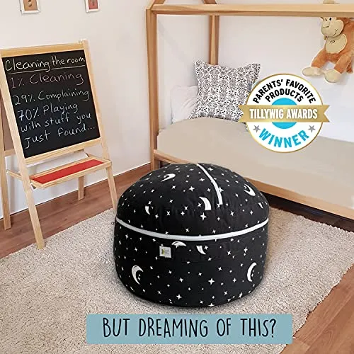2 Sizes in 1 Large Bean Bag Stuffed Animal Storage