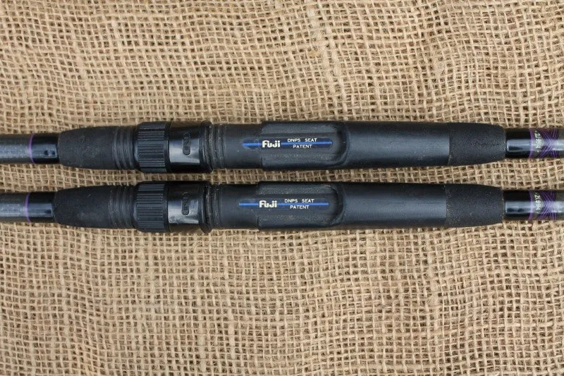 2 x Vic Gibson Custom Built Century Armalite Old School Carp Fishing Rods.