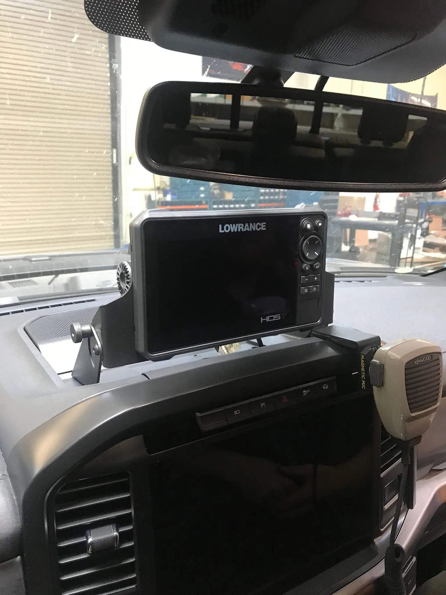 2021 - 2024 F150 & Gen 3 Raptor Center Dash Fold Down GPS mount - HDS7 Live