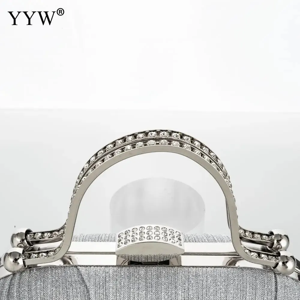 2024 Fashion Diamond Top Handle Women Evening Handbag Clutch Bags Glitter Sequins Rhinestone Female Daily Purse for Wedding Prom
