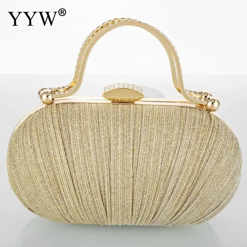 2024 Fashion Diamond Top Handle Women Evening Handbag Clutch Bags Glitter Sequins Rhinestone Female Daily Purse for Wedding Prom