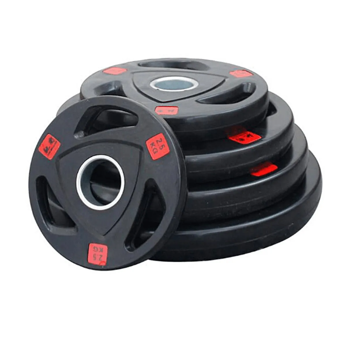 2.5/5/10/15/20kg*2 (105kg) Olympic Tri-Grip Weights Set