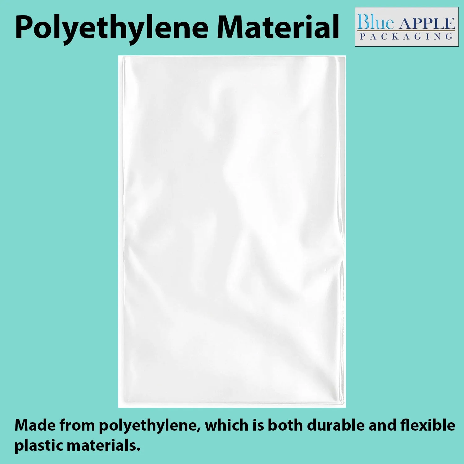 2X6 inches Clear Flat Poly Bags 4Mil Open Top (LDPE)