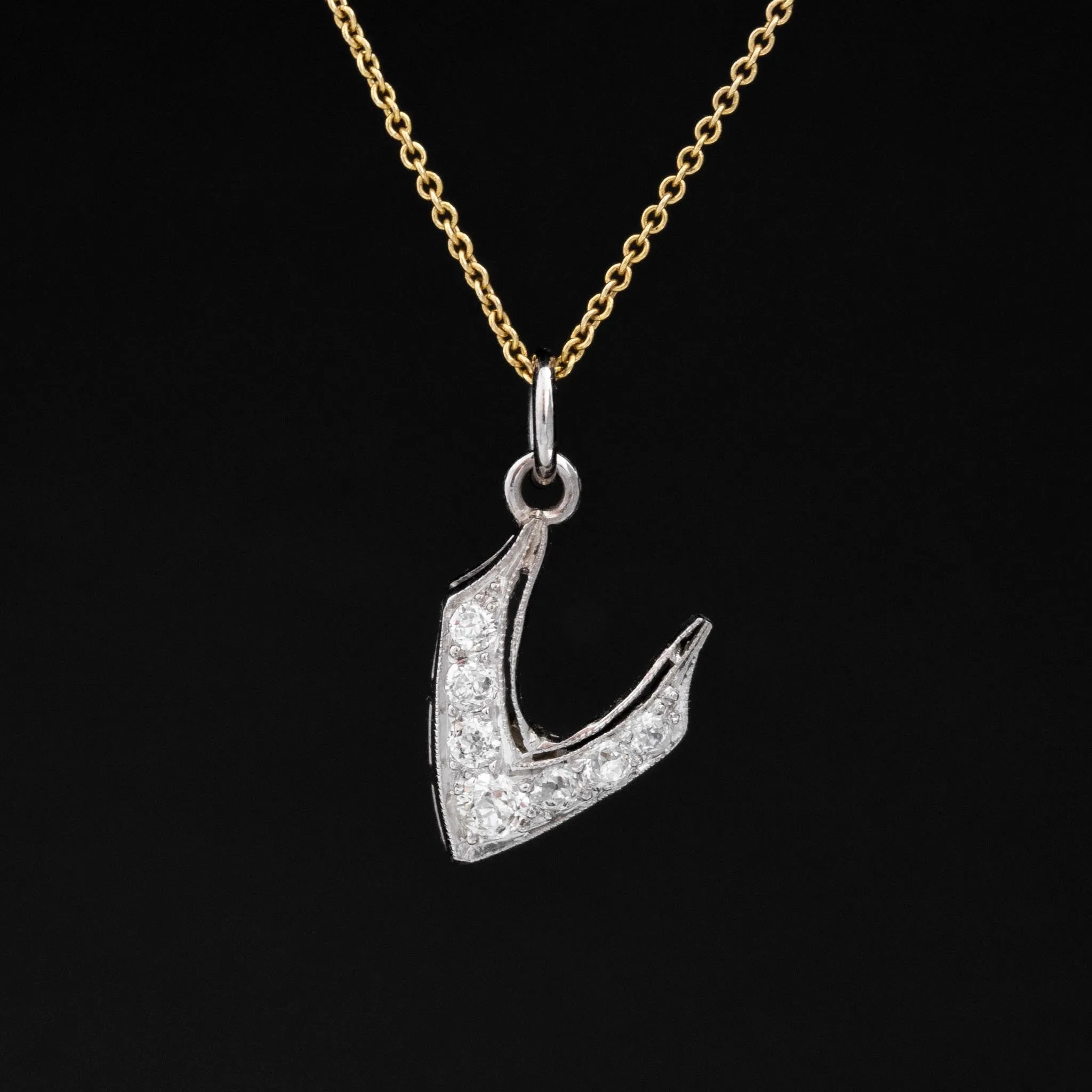 .32ctw Diamond V Charm/Pendant