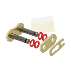 428HPO Chain Clip Link Gold/Black O-Ring JT (JT428HPOGBL)
