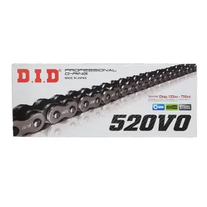 520VO x 110FB O'Ring solid bush chain w/ FJ clip link DID (520V110)