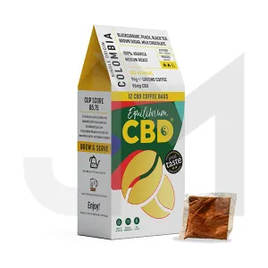 96mg Equilibrium CBD Coffee x 12 coffee bags
