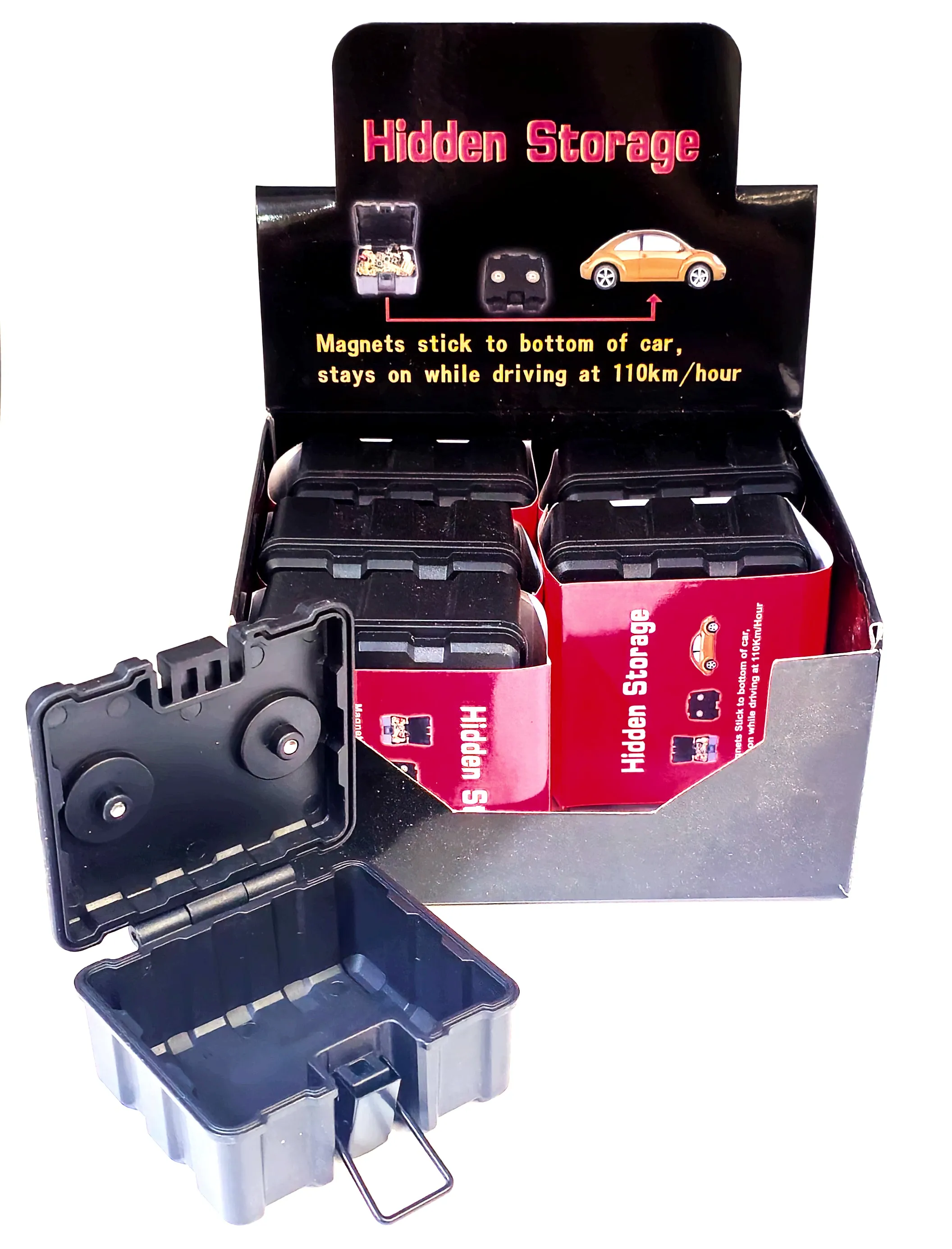 9x8cm Magnetic Storage Box 6pk