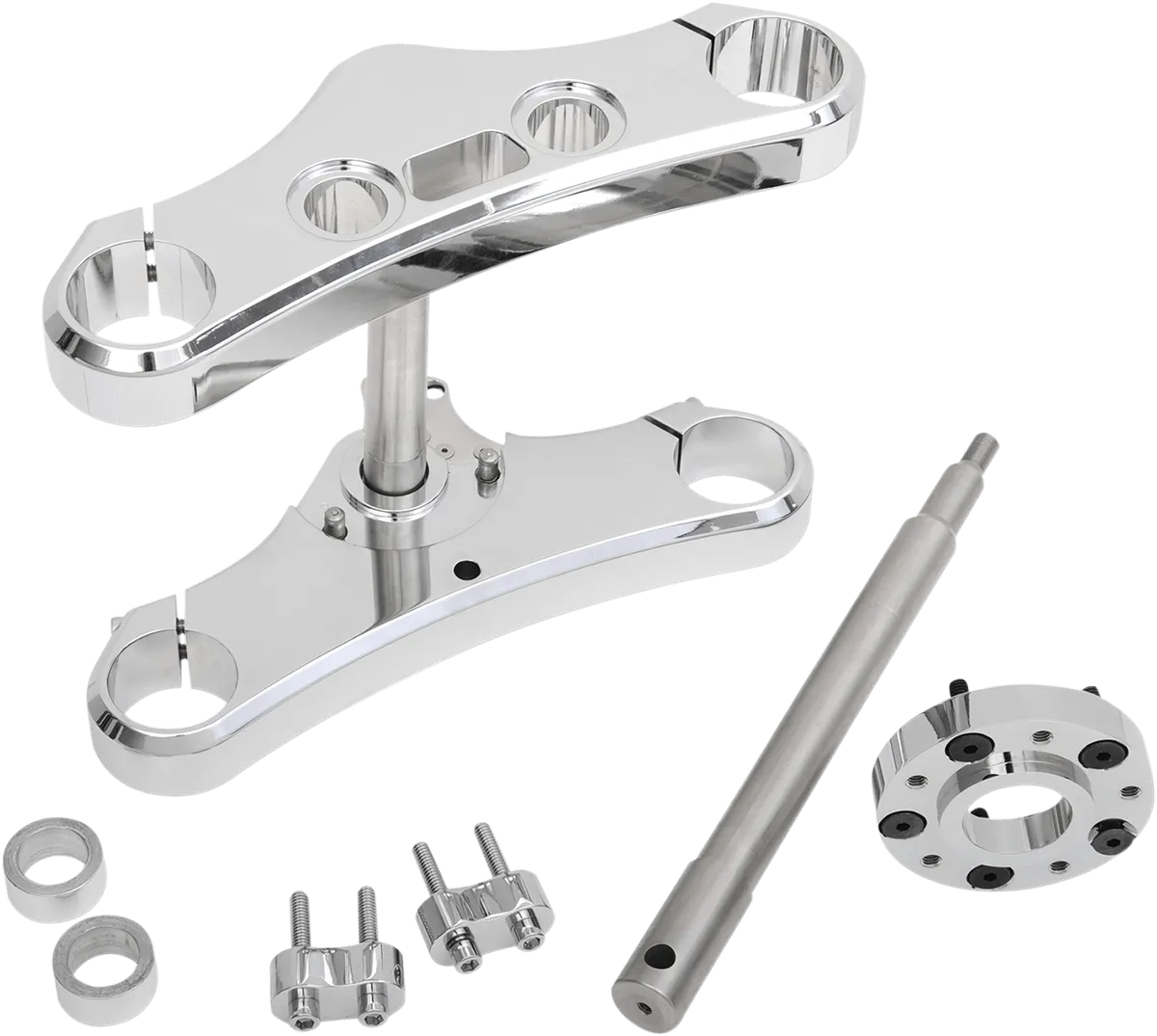 Accutronix TWD549-ESCK8 49mm Wide-Glide Conversion Kit - 5 Deg. Rake - Chrome