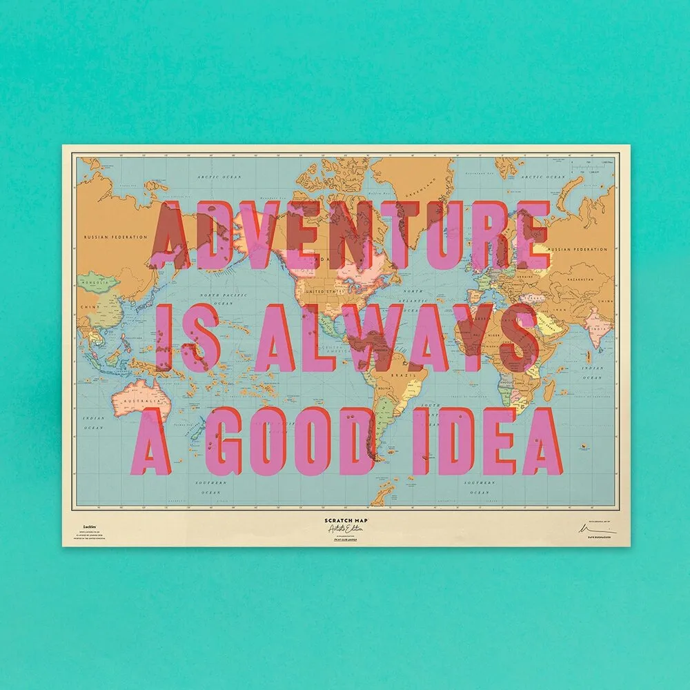 Adventure Is Always a Good Idea - Scratch Maps Artist Edition