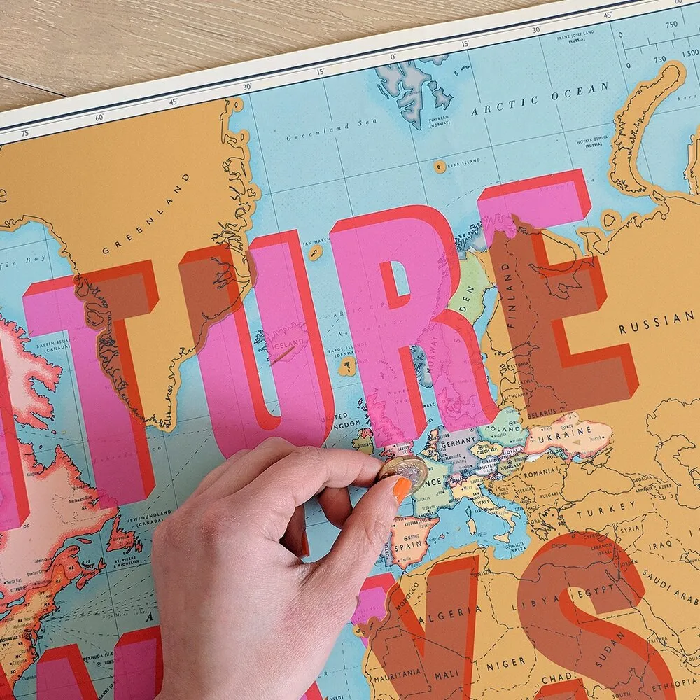 Adventure Is Always a Good Idea - Scratch Maps Artist Edition