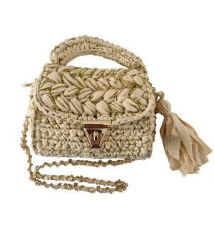 Alexis Woven Bag - Tan