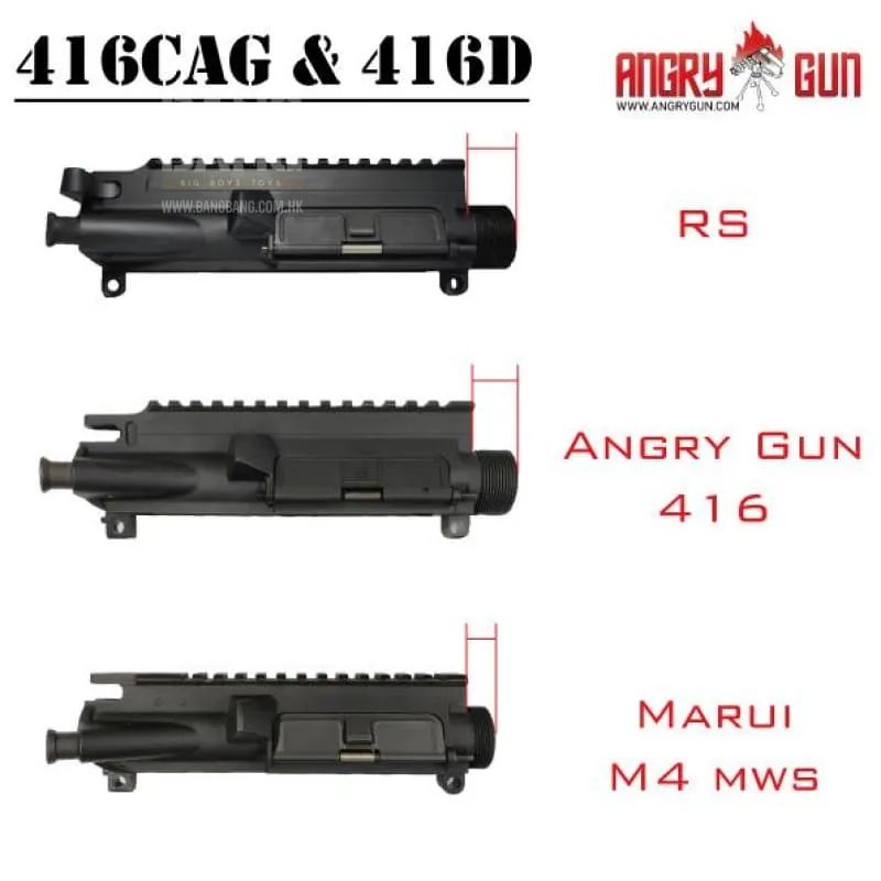 Angry Gun 416D MWS Conversion Kit With 10.5'' SMR RAIL - Black