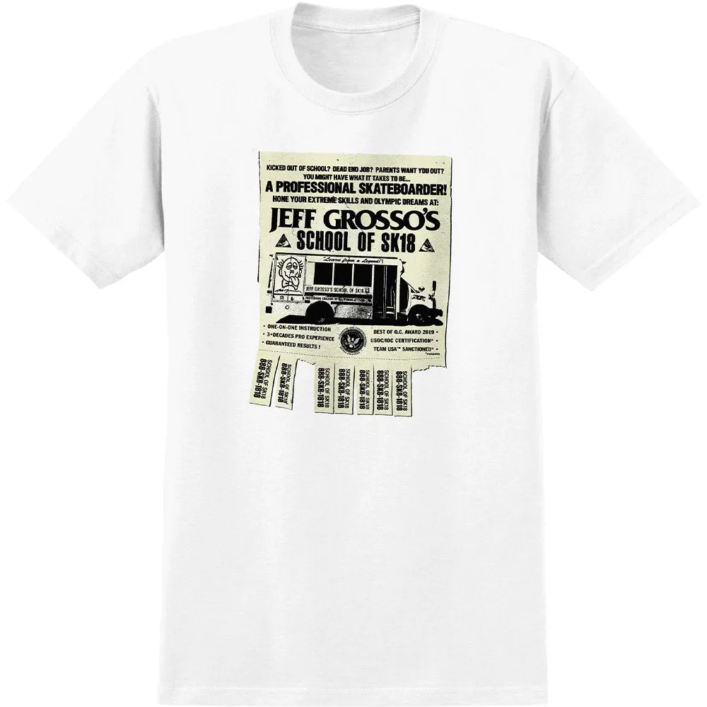 Anti Hero - Grosso School Of Sk18 Tee White