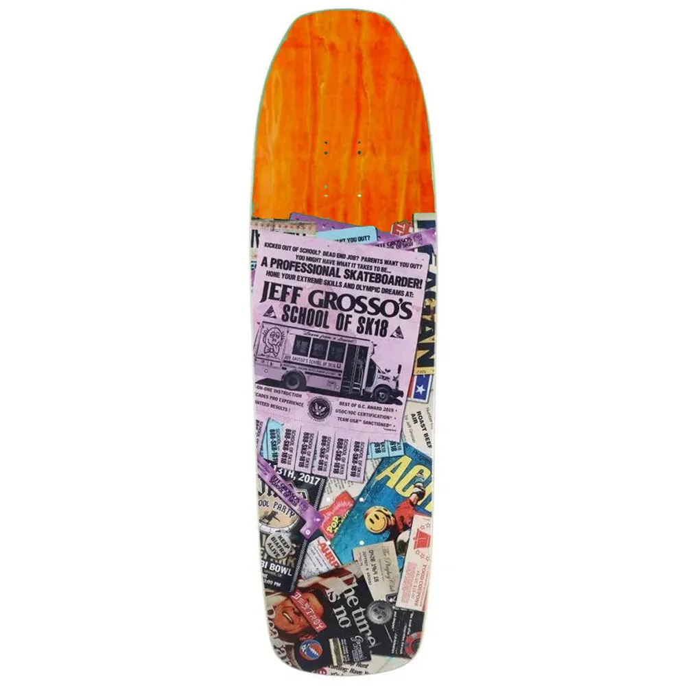 Anti Hero - Jeff Grosso School of Sk18 9.25 Skateboard Deck