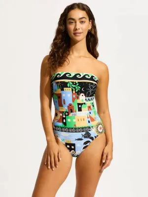 Atlantis Bandeau One Piece in Ecru