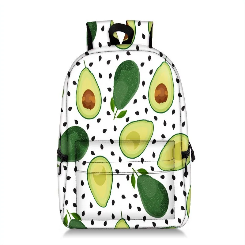 Avocado Print Backpack, Large Capacity