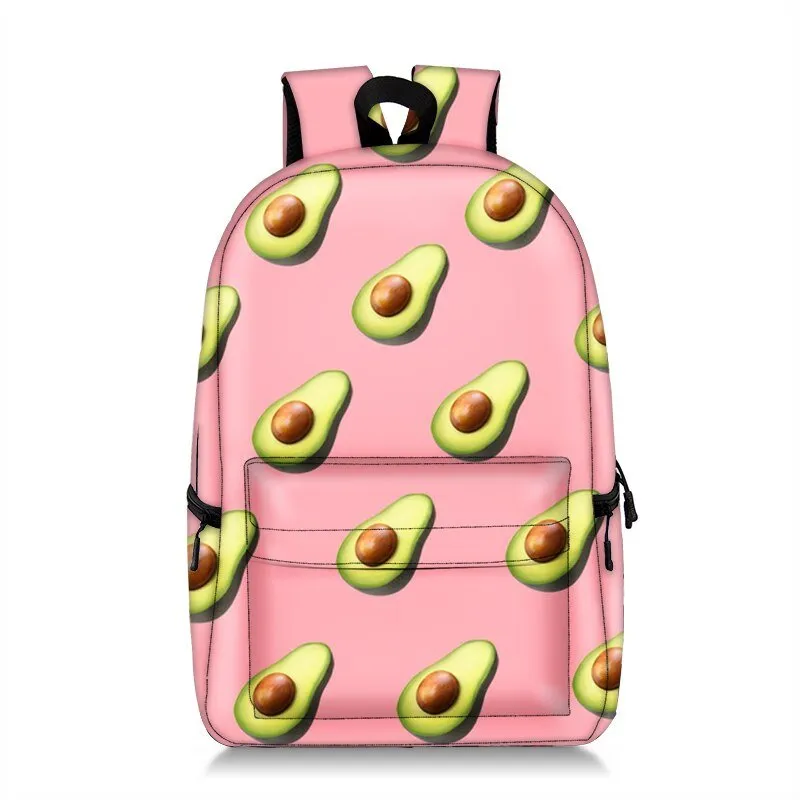 Avocado Print Backpack, Large Capacity