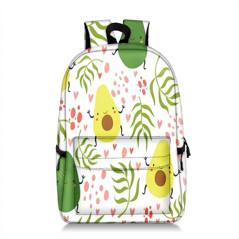Avocado Print Backpack, Large Capacity