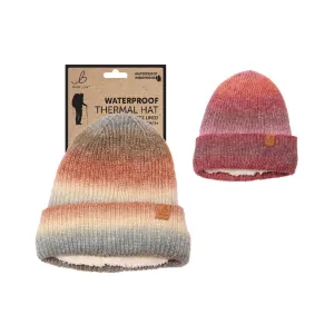 Bartleby Ladies Waterproof Sherpa Lined Spacedye Hat