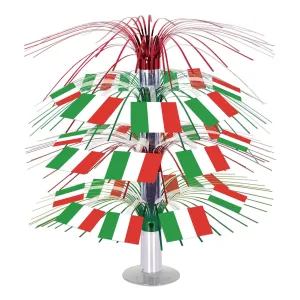 Beistle Italian Flag Cascade Centerpiece 18 in  (1/Pkg) Party Supply Decoration : Italian