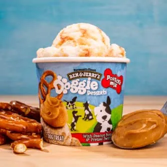 Ben & Jerry's, Pontch's Mix Peanut Butter & Pretzel Swirl Doggie Desserts, 4oz. (12 count)