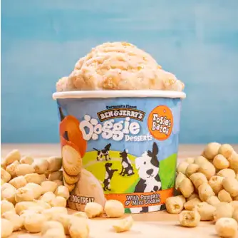 Ben & Jerry's, Rosie's Batch Pumpkin & Mini Cookies Doggie Desserts, 4oz. (12 count)