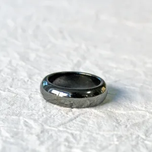 Black Hematite Magnetic Ring for Pain