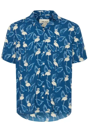 Blend Printed Short Sleeve Shirt for Men's (20717503) Navy Peony, 2XL-6XL