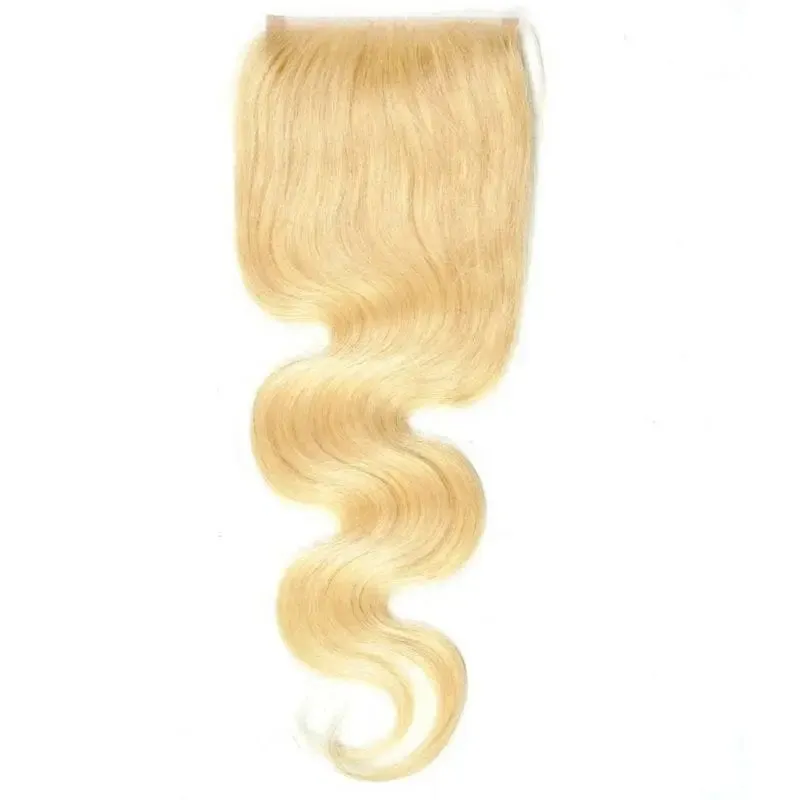 Blonde Body Wave 4x4 Transparent Closure