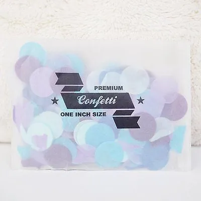 Blue Purple Turquoise Teal Aqua Paper Circle Confetti Party Decoration Frozen