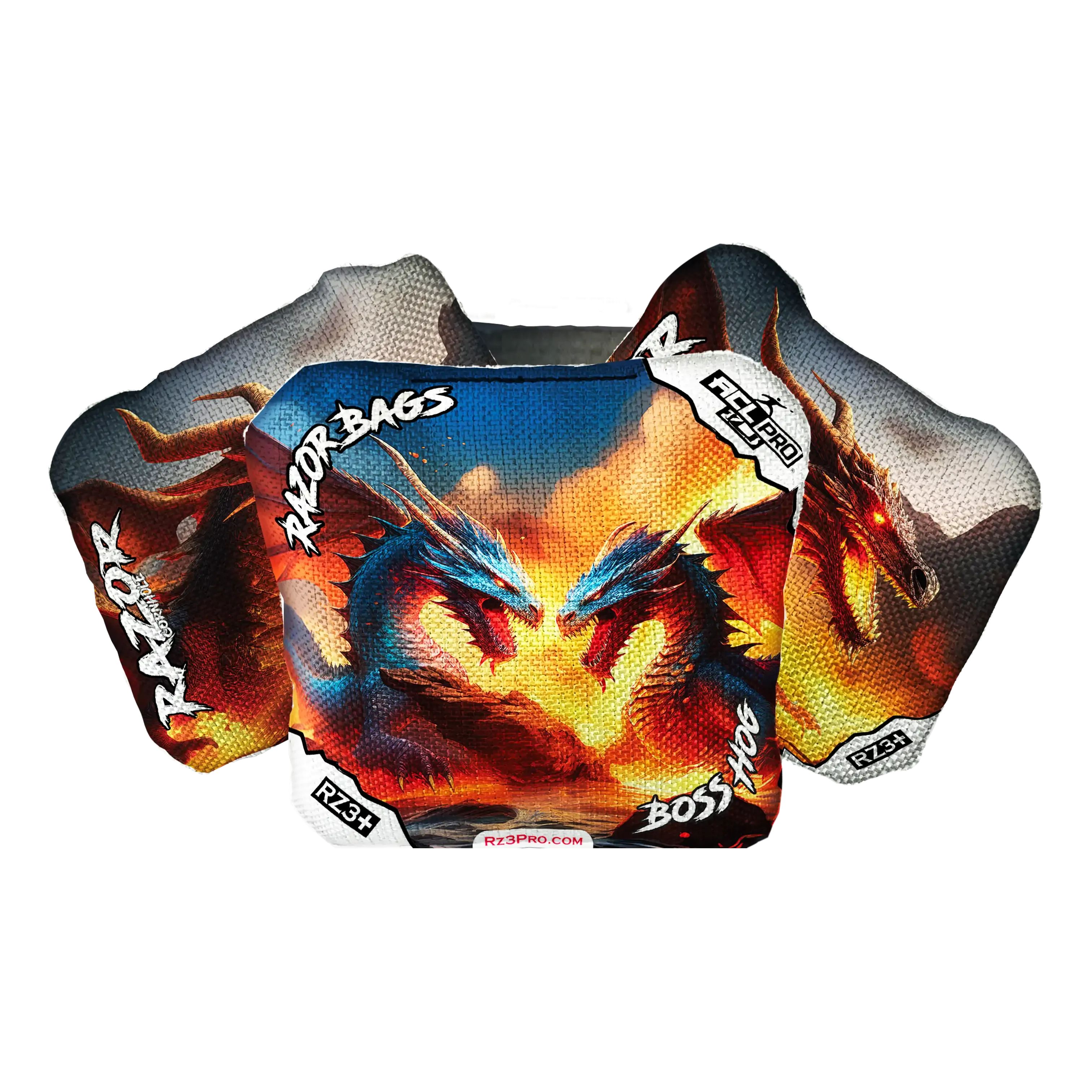 Boss Hog | Battle Dragons | ACL PRO Razor Cornhole Bags