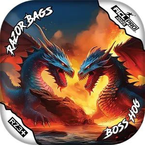 Boss Hog | Battle Dragons | ACL PRO Razor Cornhole Bags