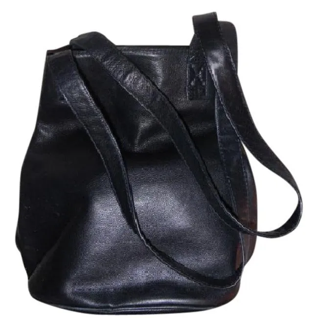 Bottega Veneta Vintage Pursesdesigner Purses Textured Navy Blue Leather Satchel
