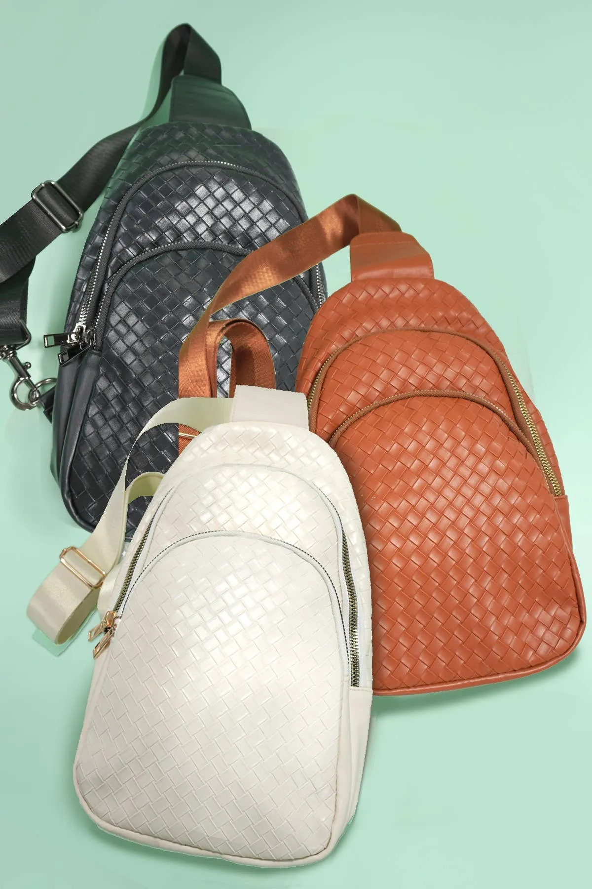 Braided Weave Crossbody Bag