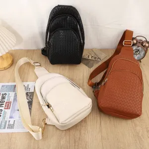 Braided Weave Crossbody Bag