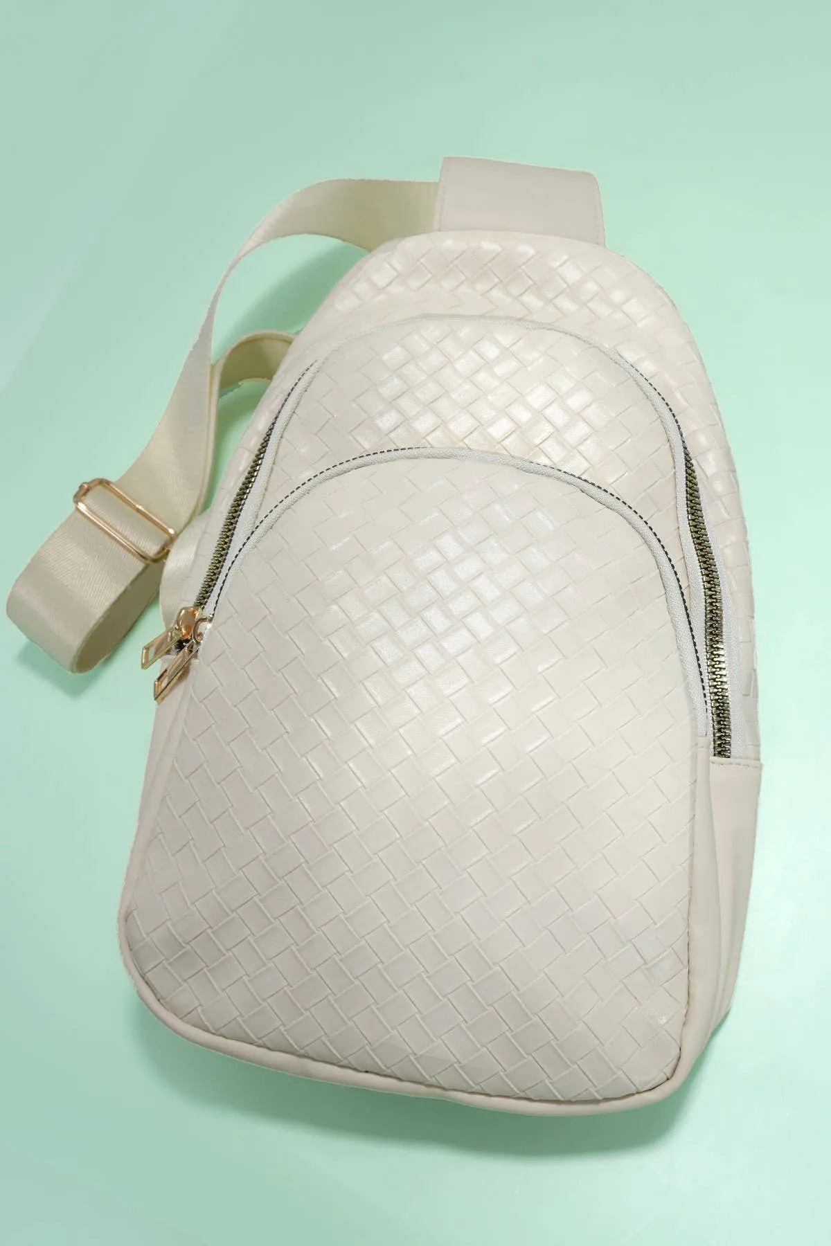 Braided Weave Crossbody Bag
