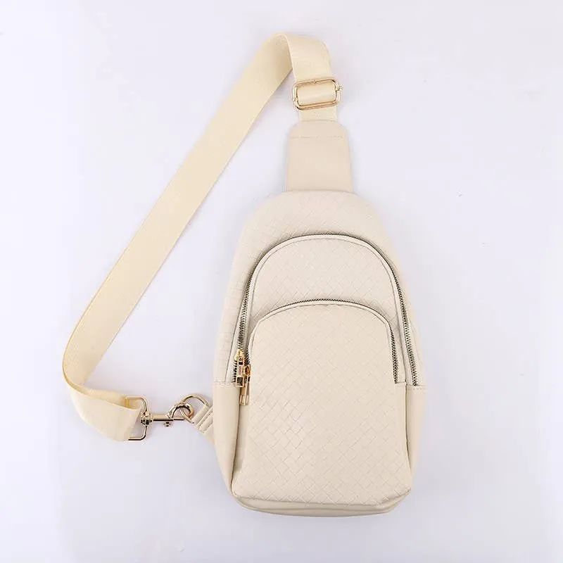 Braided Weave Crossbody Bag