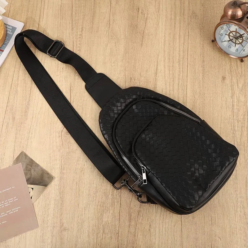 Braided Weave Crossbody Bag