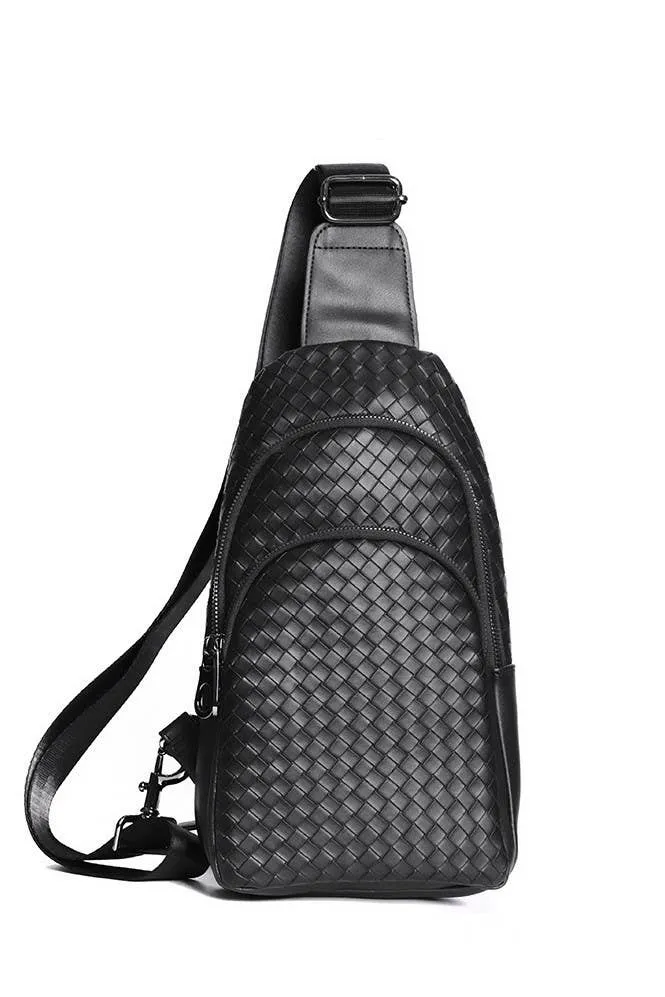 Braided Weave Crossbody Bag
