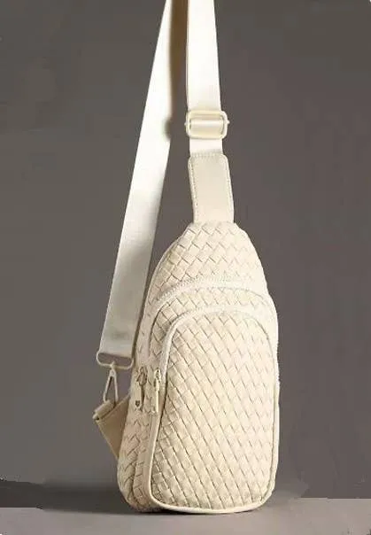 Braided Weave Crossbody Bag