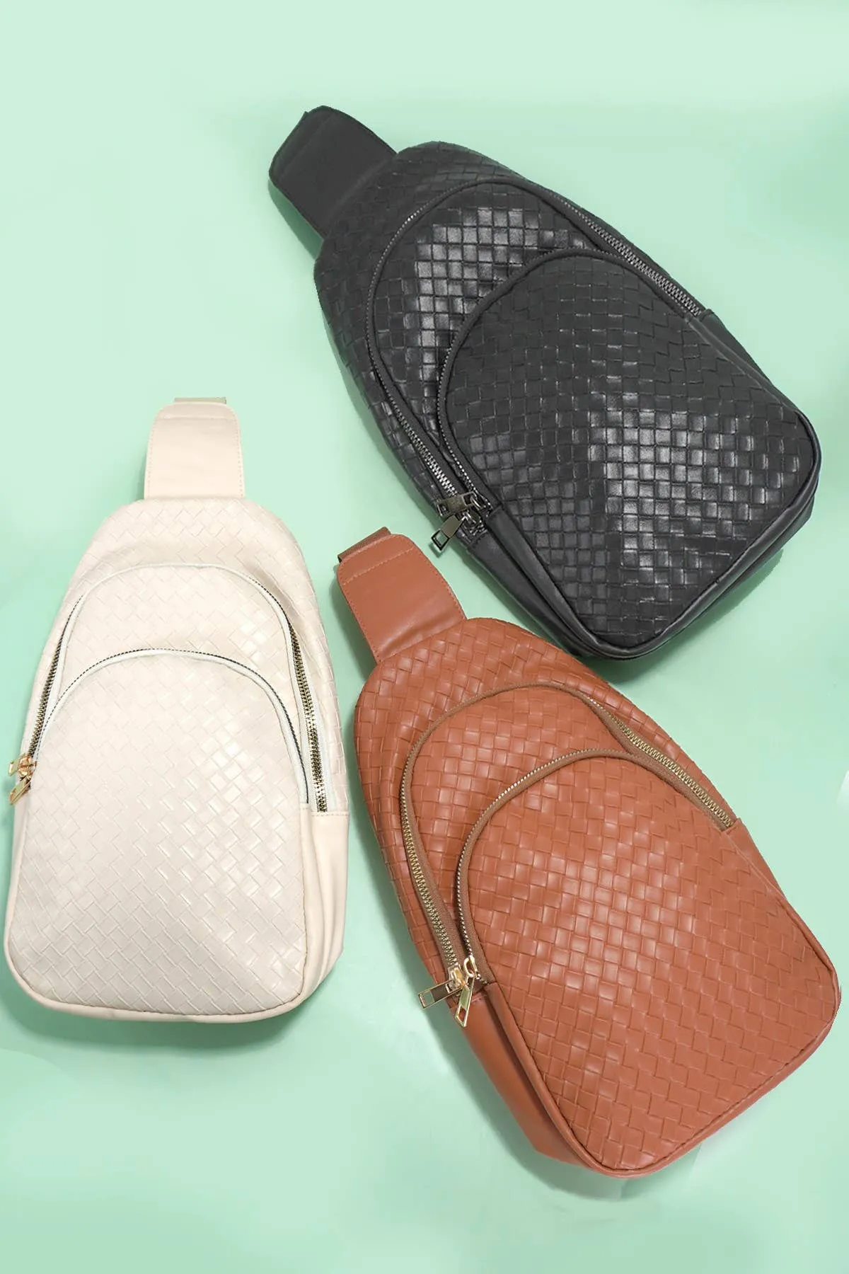 Braided Weave Crossbody Bag