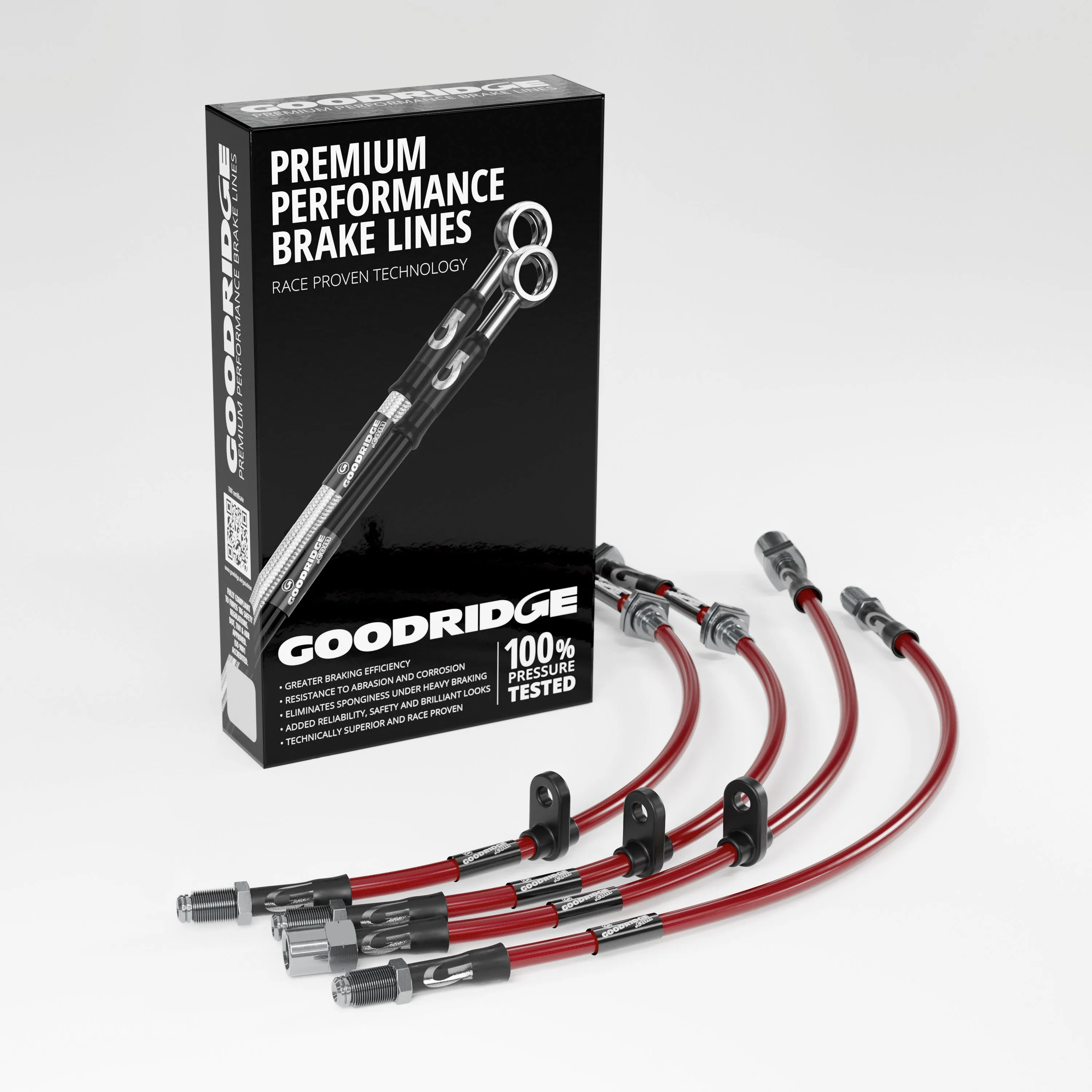 BRAKE HOSE KIT FOR SUBARU IMPREZA TURBO - AFTERMARKET BREMBO CONVERSION 1993-2000