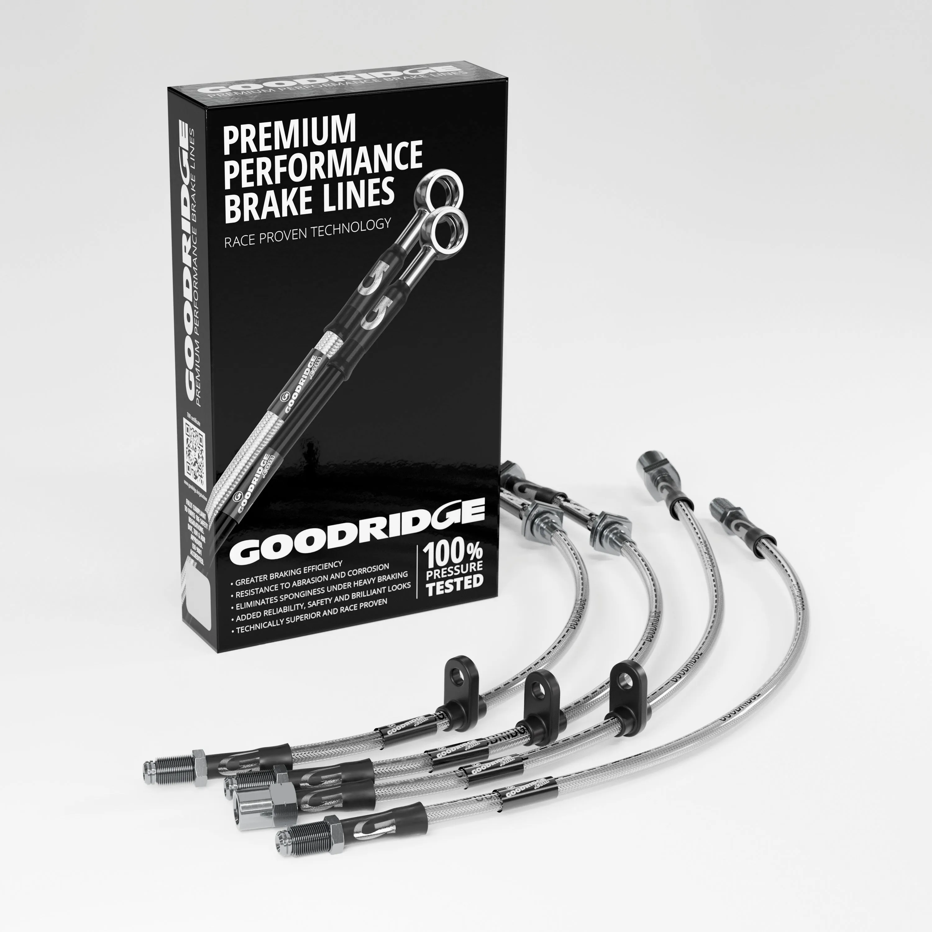 BRAKE HOSE KIT FOR SUBARU IMPREZA TURBO - AFTERMARKET BREMBO CONVERSION 1993-2000