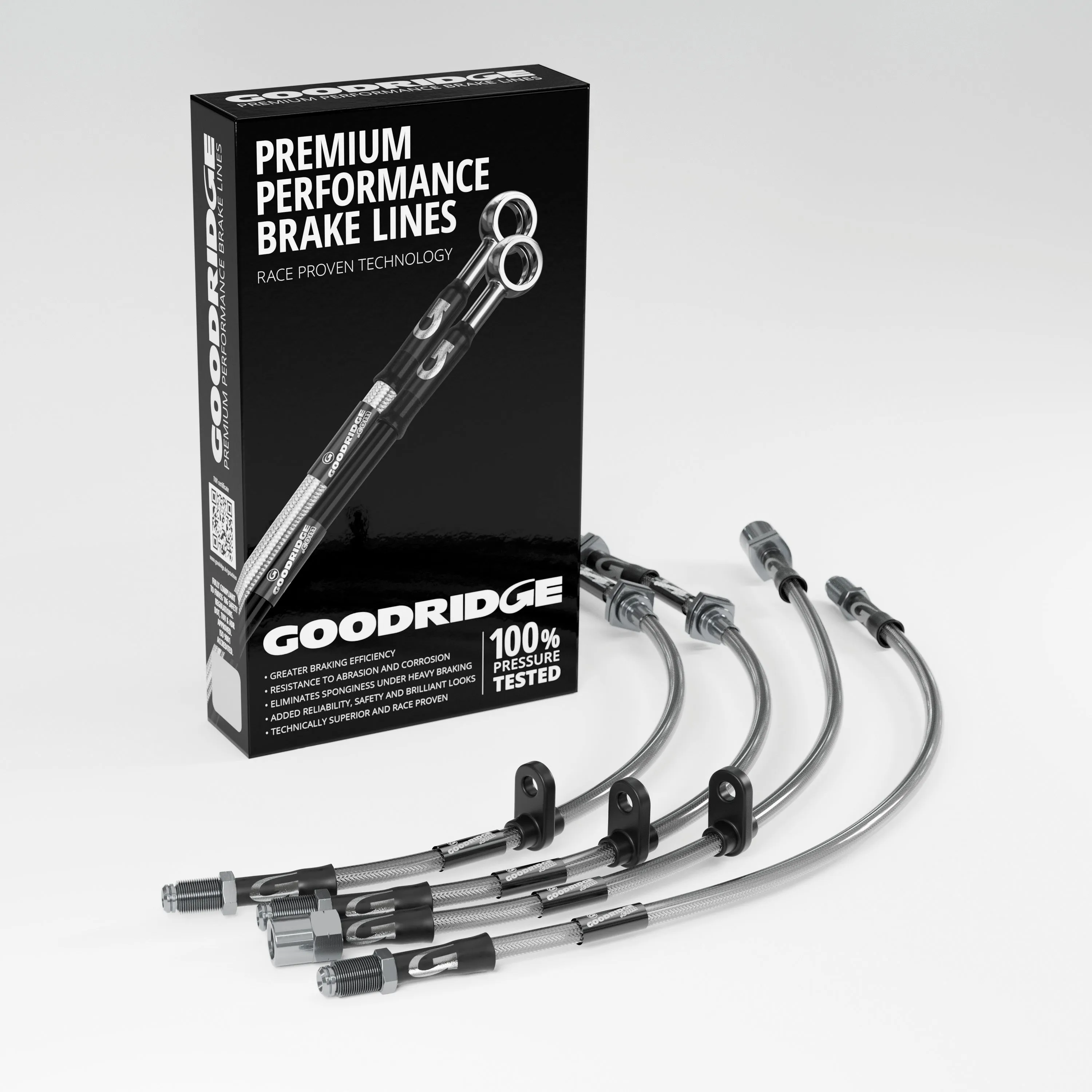 BRAKE HOSE KIT FOR SUBARU IMPREZA TURBO - AFTERMARKET BREMBO CONVERSION 1993-2000